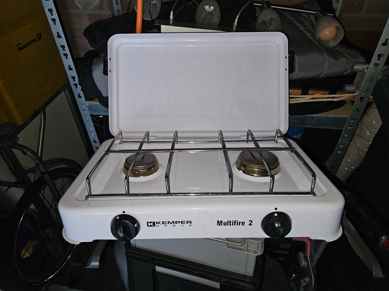 Kemper Multifire 2-pits gasfornuis - Ideaal voor camping, Ophalen, Gebruikt