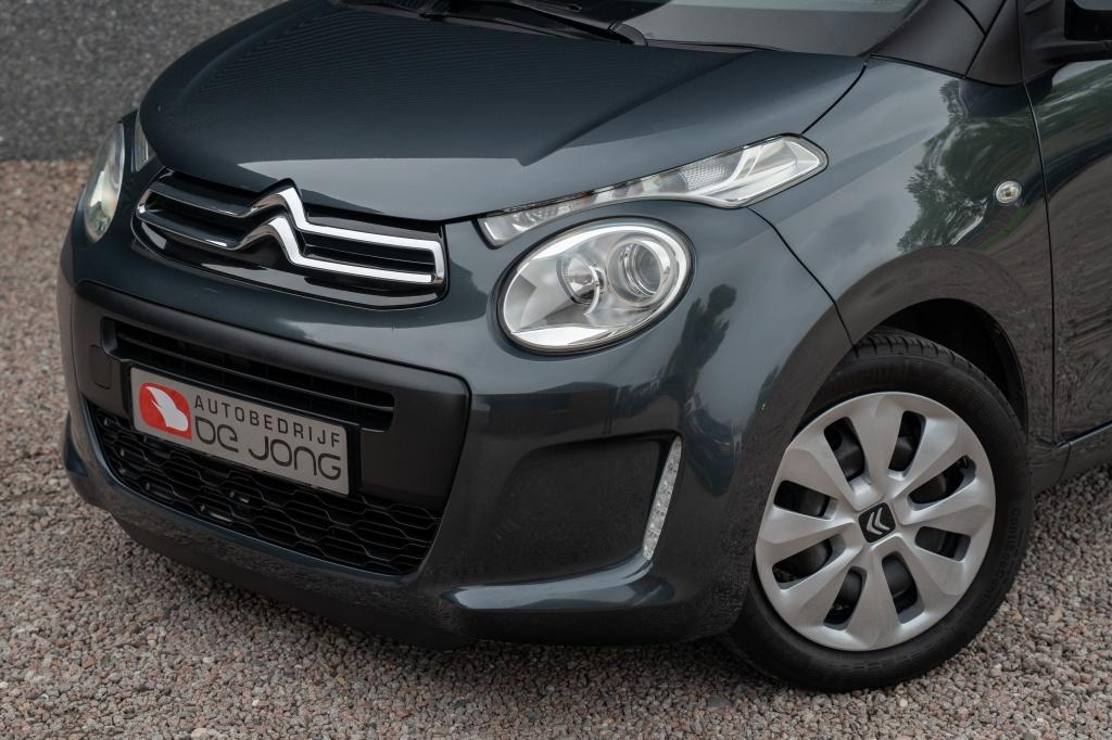 Citroën C1 1.0 e-VTi Business | Cabrio Dak | 82.000 KM | Ai, Keurmerk '100% Onderhouden', Gebruikt, Zwart, 4 stoelen