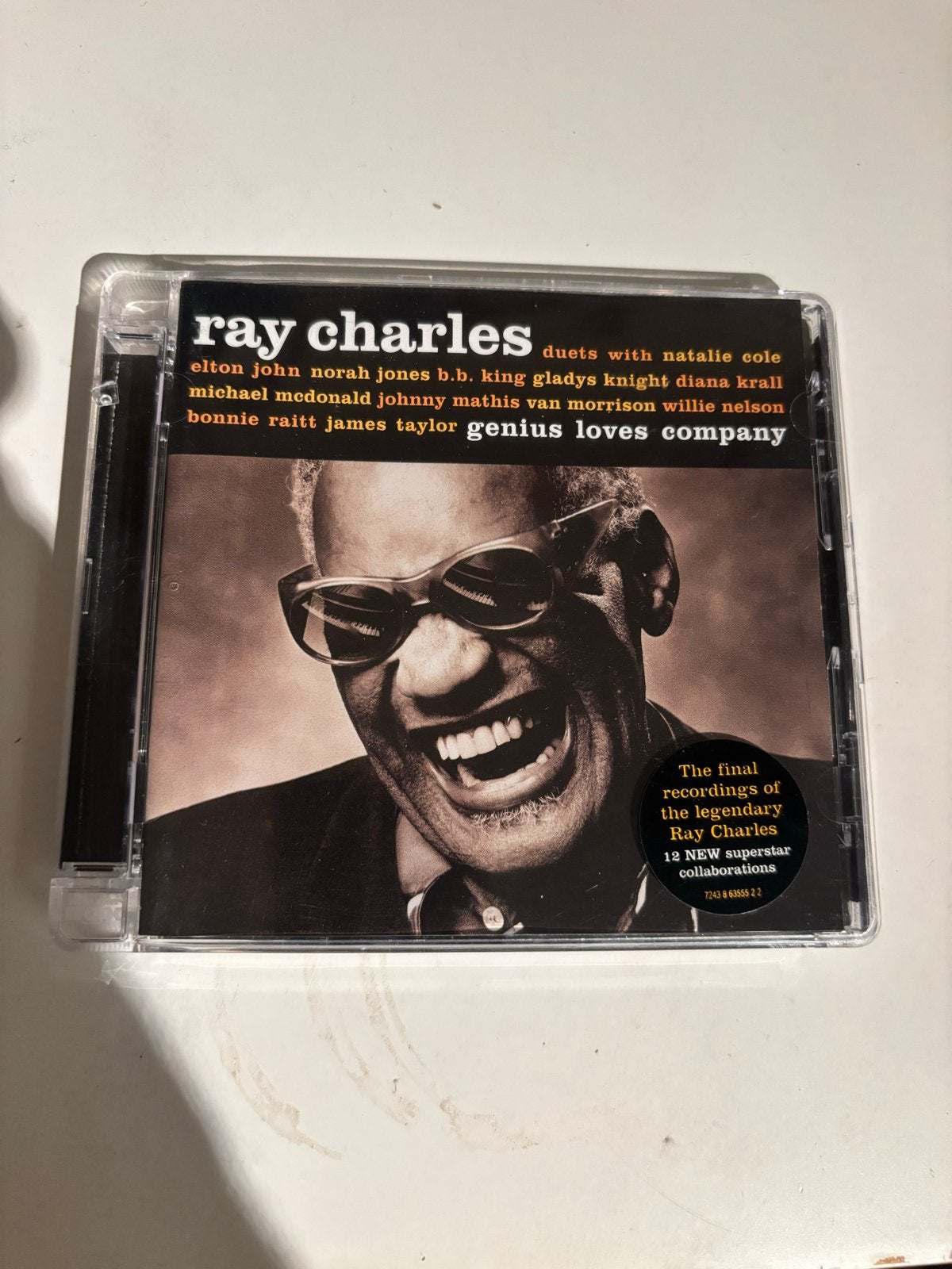Ray Charles - Genius Loves Company CD, Ophalen of Verzenden, Zo goed als nieuw, Verzamelalbum, Bonusmateriaal
