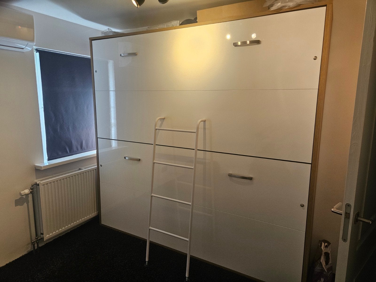 Stapelbed/Opklapbed - Ruimtebesparend en Modern, Ophalen, 90 cm, Tweepersoons, Zo goed als nieuw