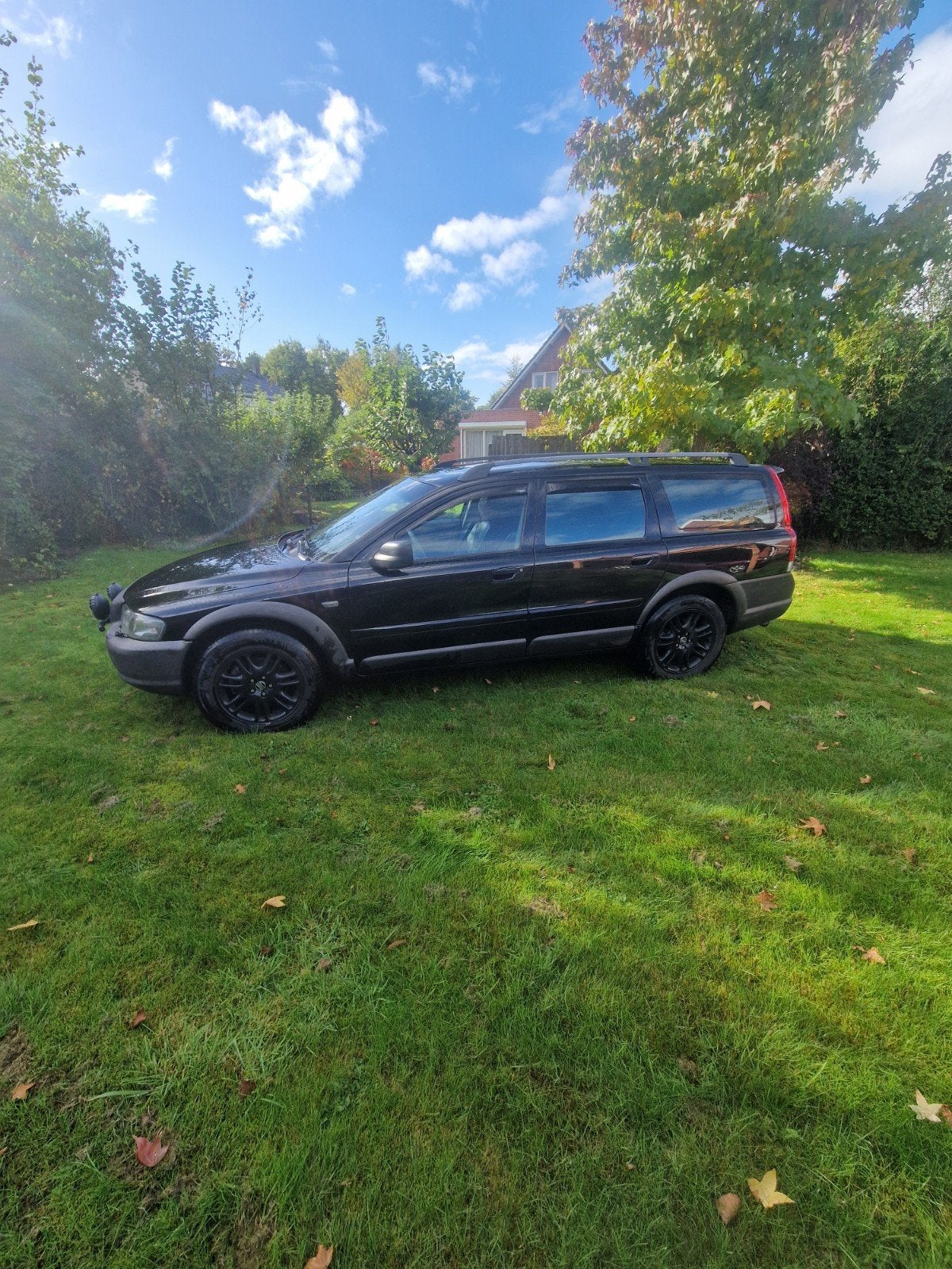 Volvo V70 2.4 T XC 4WD 2002 Zwart, Auto's, 1636 kg, 1800 kg, Zwart, Zwart