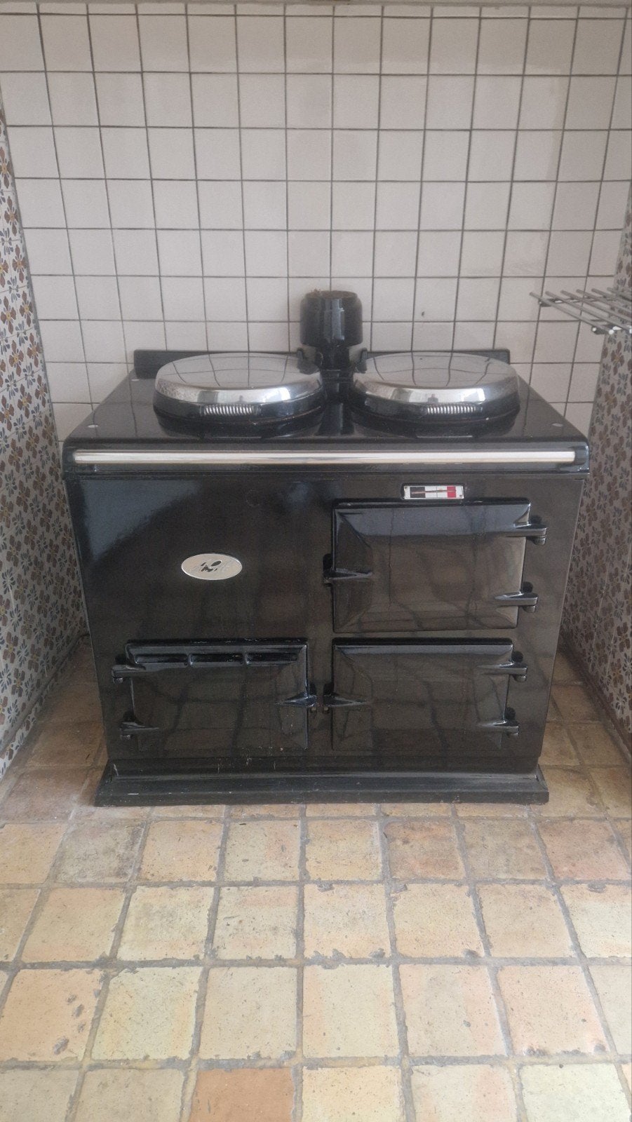 Aga Luxe Gasfornuis / Gasoven - Klassiek Zwart, Witgoed en Apparatuur, Ophalen, Gebruikt, 60 cm of meer, Gas