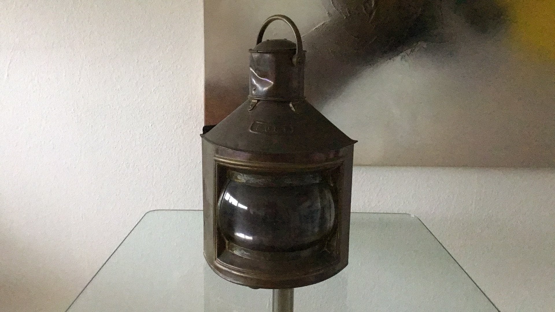 Scheepslamp, antiek, Antiek en Kunst, Ophalen