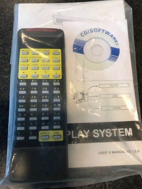 Lichtkrant Remote en Software NOS model2, Verzenden, Nieuw