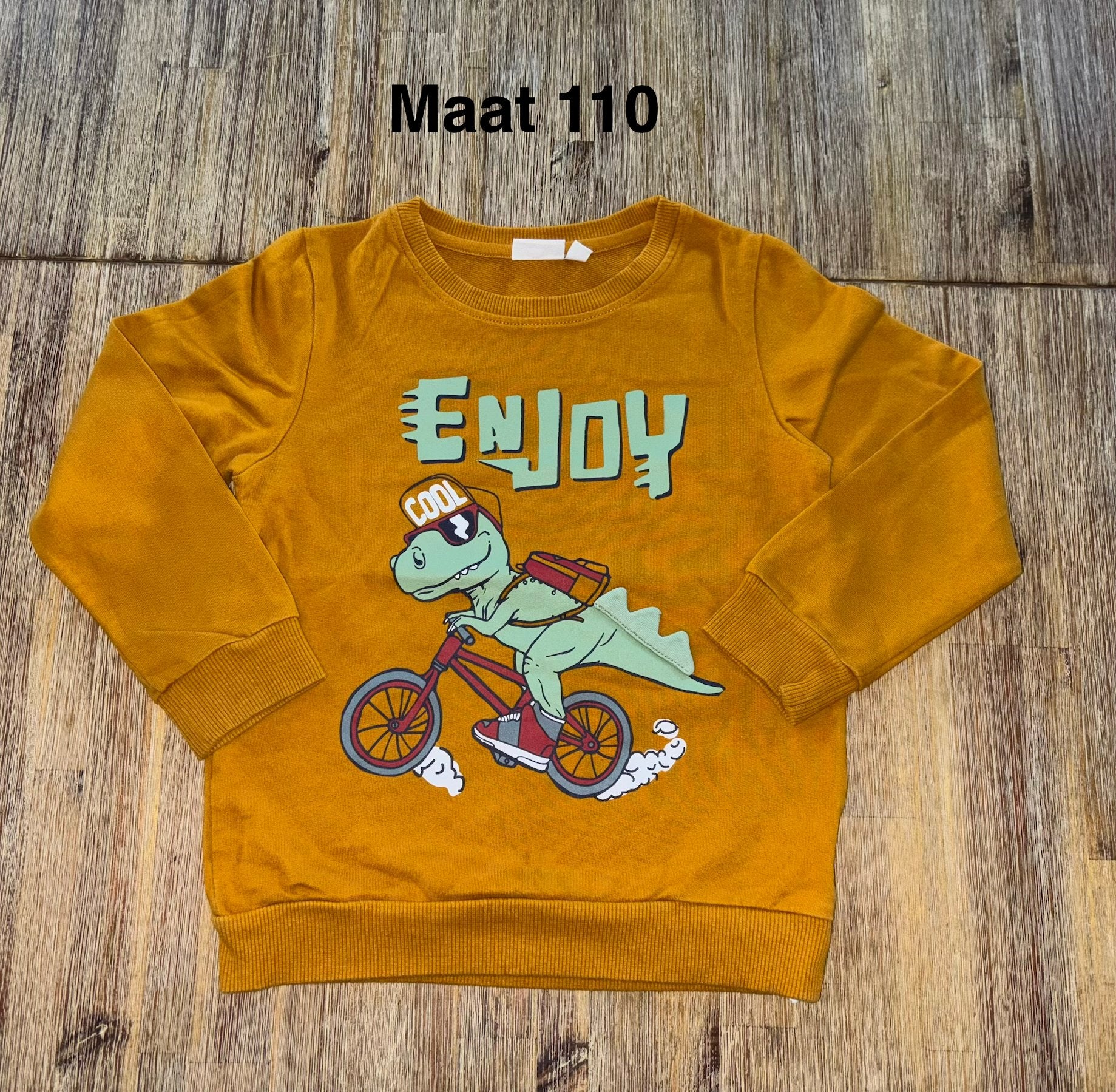 Name It trui met dino print - Maat 110, Kinderen en Baby's, Ophalen of Verzenden, Zo goed als nieuw, Jongen, Trui of Vest