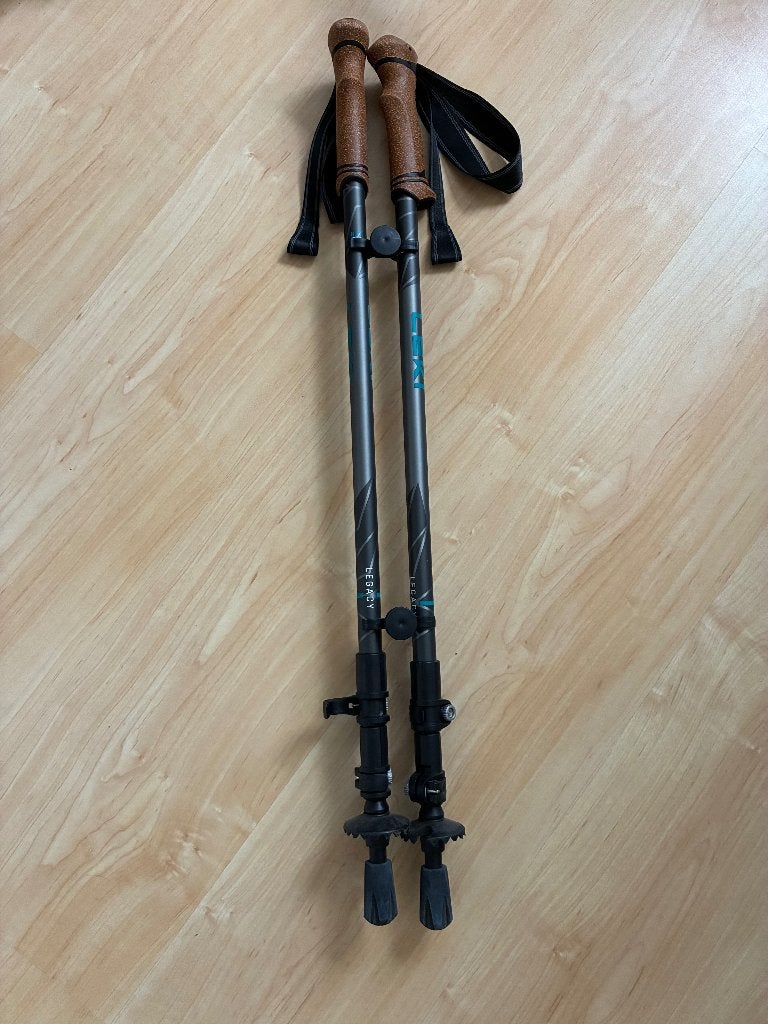 Te koop z.g.a.n. Leki Legacy wandelstokken, Diversen, Wandelstokken, Ophalen, Verstelbaar, Zo goed als nieuw