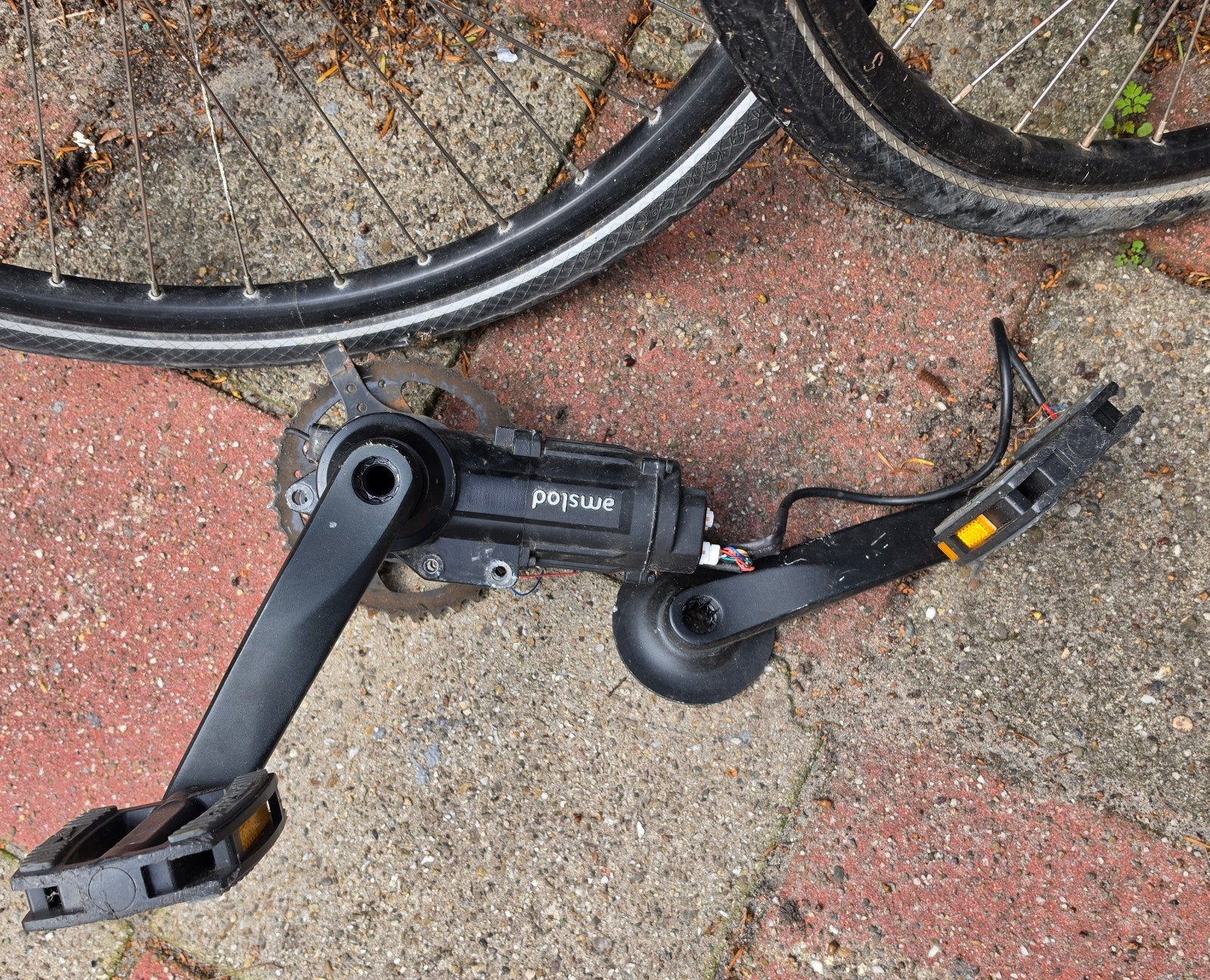 Fietswielen en motor van Amstad e-bike, Fietsen en Brommers, Gebruikt, Aluminium, Ophalen, Elektrische fiets