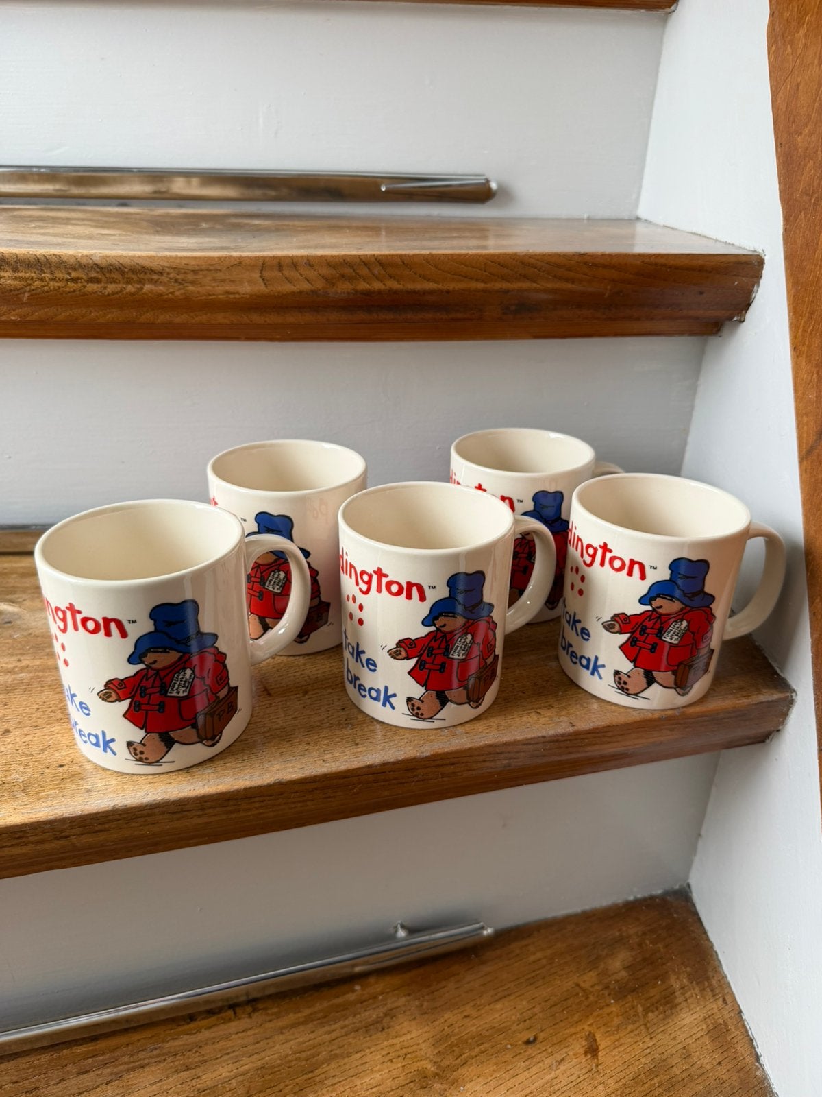 3x Paddington ‘take a break’ mok, Ophalen of Verzenden, Zo goed als nieuw, Overige stijlen, Kop(pen) en/of Schotel(s)