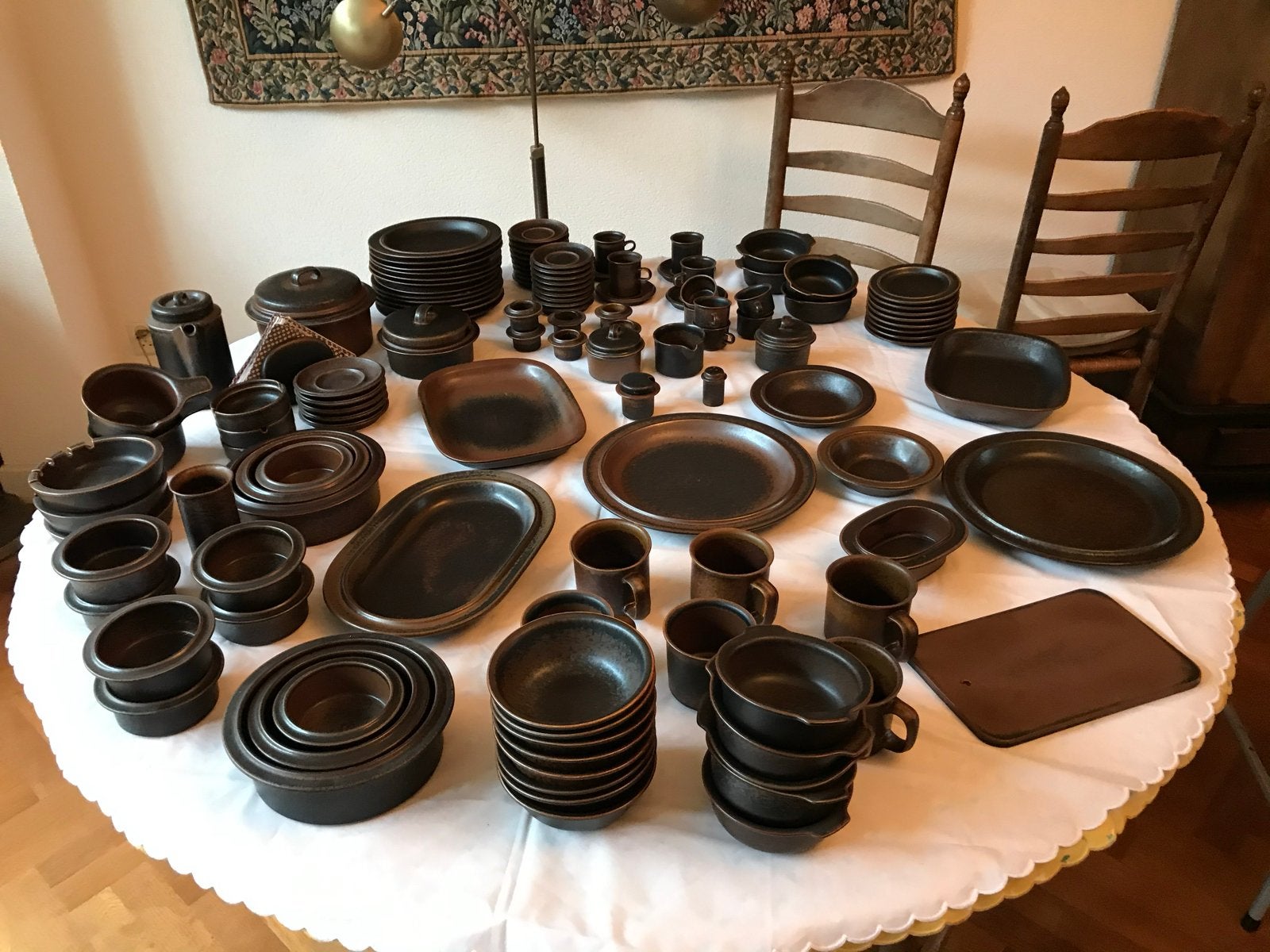 Arabia Ruska Servies van Ulla Procope, 147-delig, zgan, Ophalen, Arabia, Keramiek, Vintage