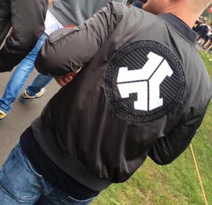 Q-Dance Defqon.1 Bomberjack Zwart Maat M, Kleding | Heren, Jassen | Zomer, Ophalen of Verzenden, Zo goed als nieuw, Maat 48/50 (M)