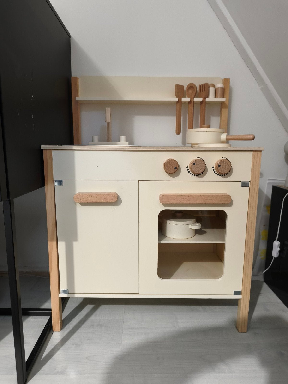 Petite Amelie Houten Speelkeuken Chantilly + 10 accessoires, Ophalen of Verzenden, Nieuw, Hout, Speelkeuken