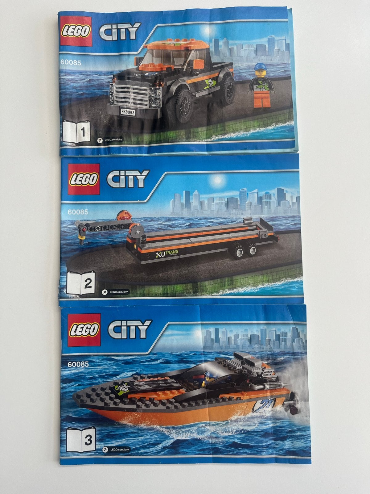 LEGO City 60085 4x4 met powerboot, Ophalen, City, Lego, Zo goed als nieuw