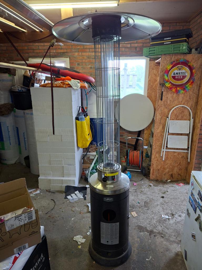 Terras kachel heater, Ophalen, Gebruikt