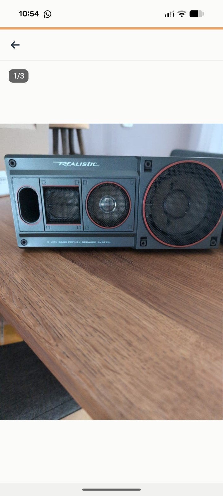 Realistic 3-weg Bass Reflex Speaker Systeem, Overige merken, Stereo speakers, Gebruikt, Ophalen of Verzenden