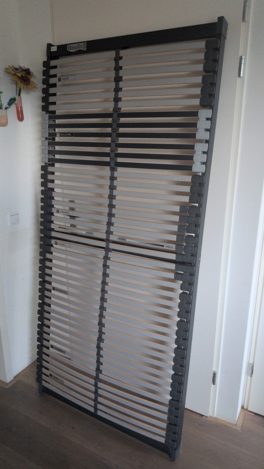 Bossflex 600 VL lattenbodem 90x200, Ophalen, Zo goed als nieuw, Eenpersoons, 90 cm