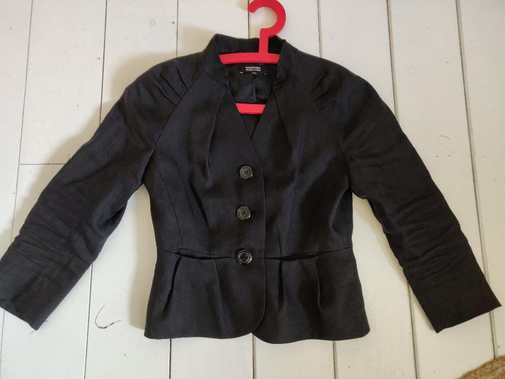 Zwart colbert Claudia Strater, maat 36, Kleding | Dames, Ophalen of Verzenden, Gedragen, Maat 36 (S), Zwart