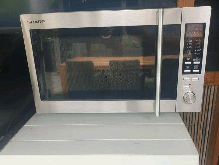Sharp R92STW Vrijstaand Combi Magnetron 28L RVS, Ophalen