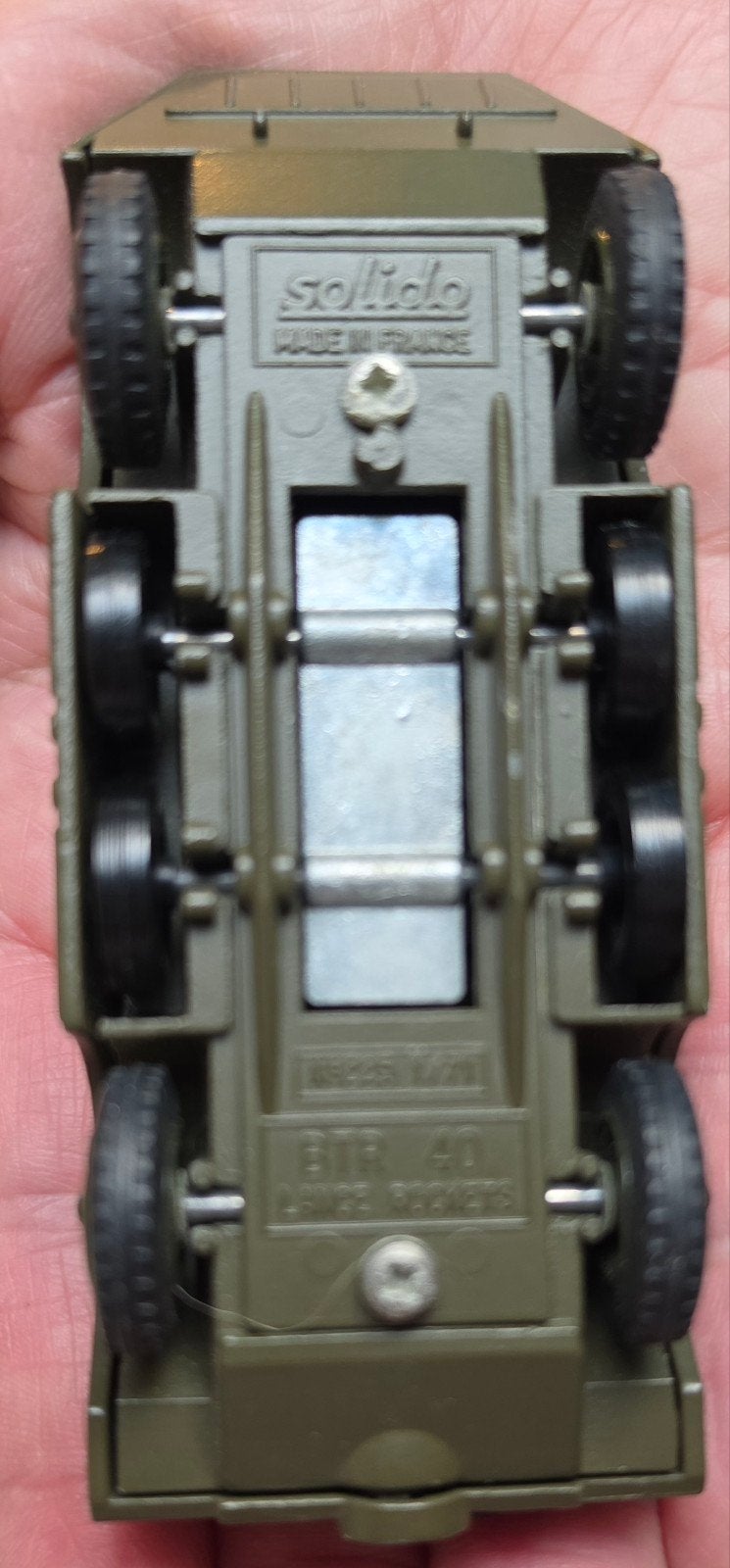 Solido BTR-40 Lance Rockets - Vintage Militair Voertuig, Ophalen of Verzenden, Gebruikt
