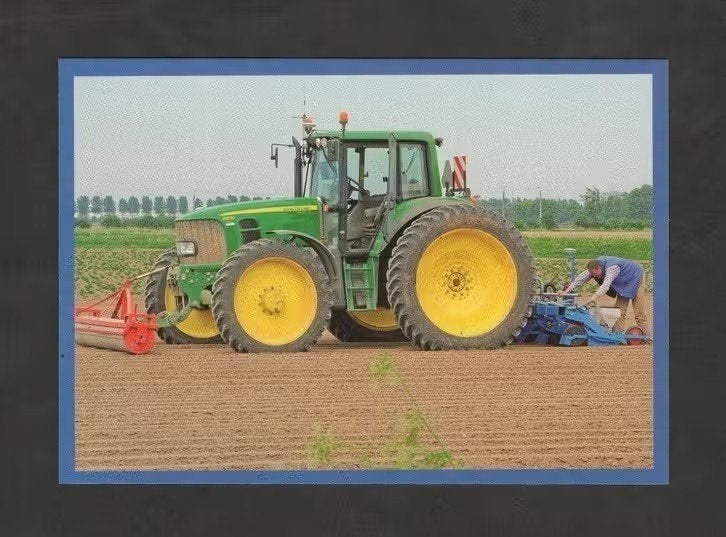 Trekker Tractor John Deere Boer aan het Werk., Ophalen of Verzenden, 1980 tot heden, Ongelopen, Ambachten of Beroep