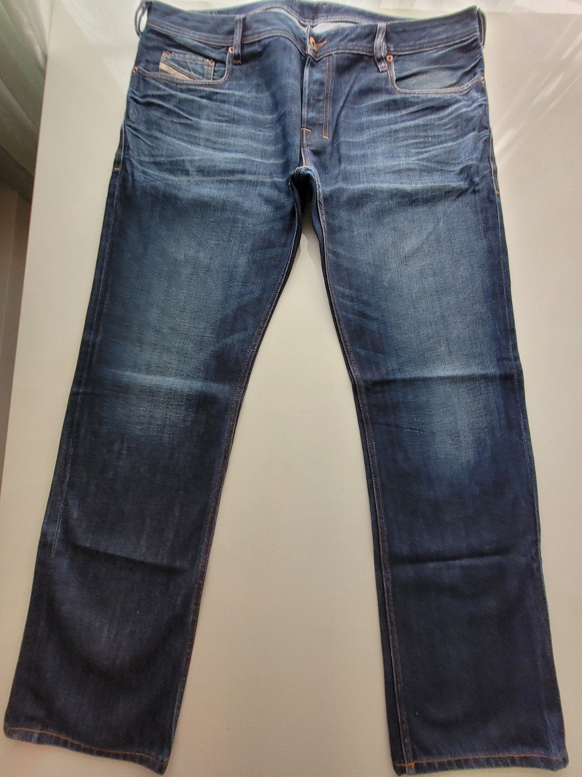 ZGAN CLASSIC DIESEL ZATINY REGULAR BOOTCUT JEANS SIZE 40/34, Ophalen of Verzenden, Zo goed als nieuw, Blauw, W33 - W34 (confectie 48/50)