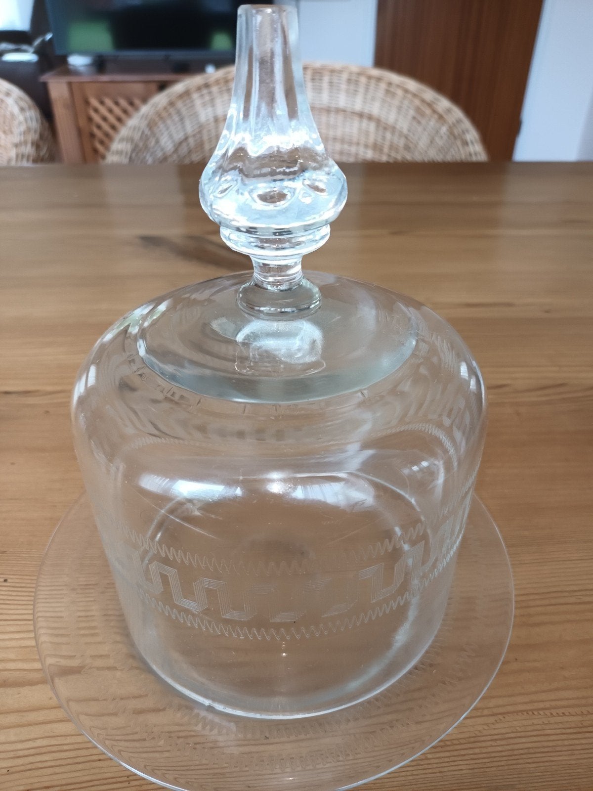 Glazen kaasstolp met schaal, Ophalen of Verzenden