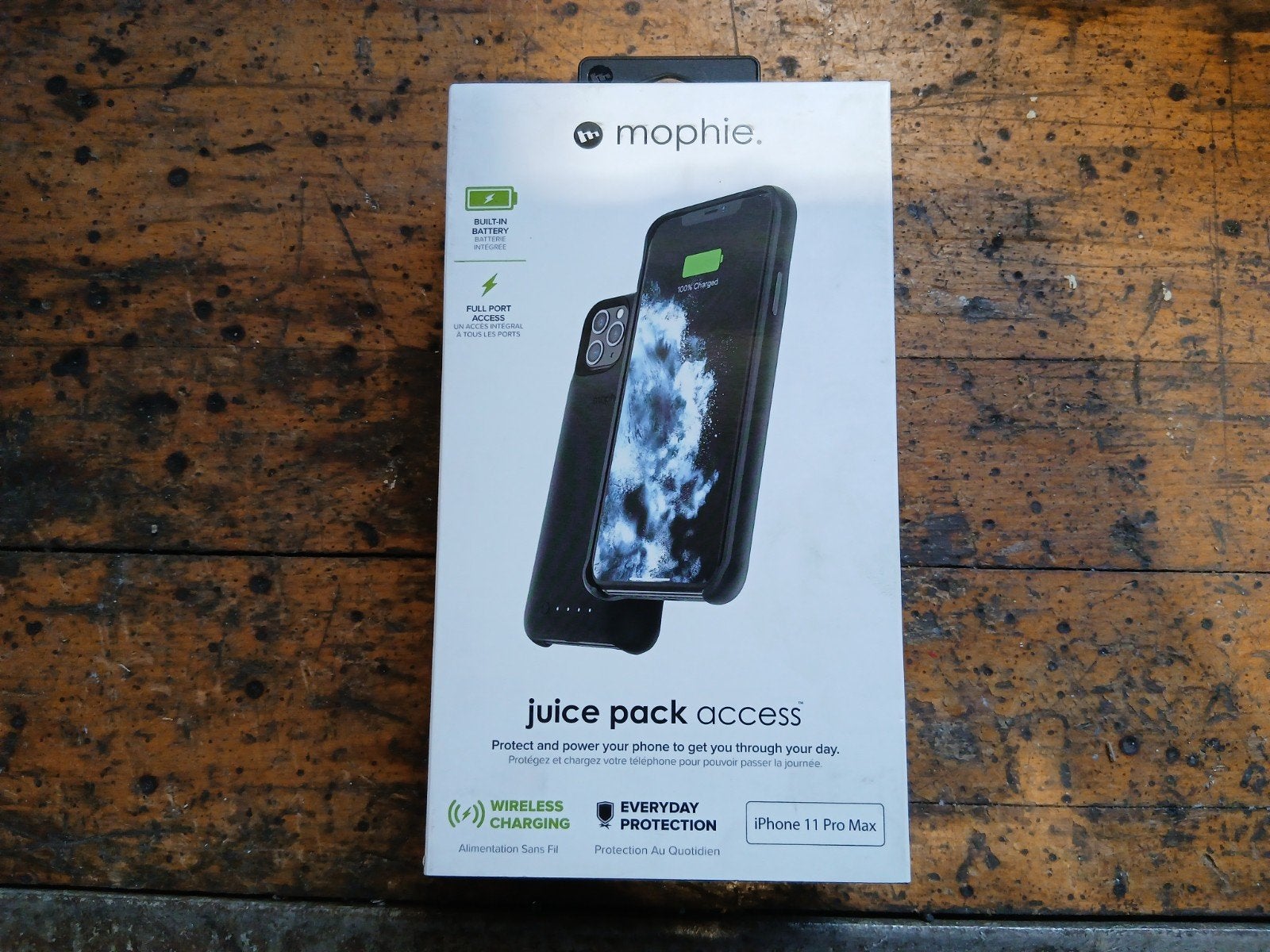 Mophie Juice Pack Access iPhone 11 Pro Max - Zwart, Kunststof, Zwart, Schokbestendig, Mophie
