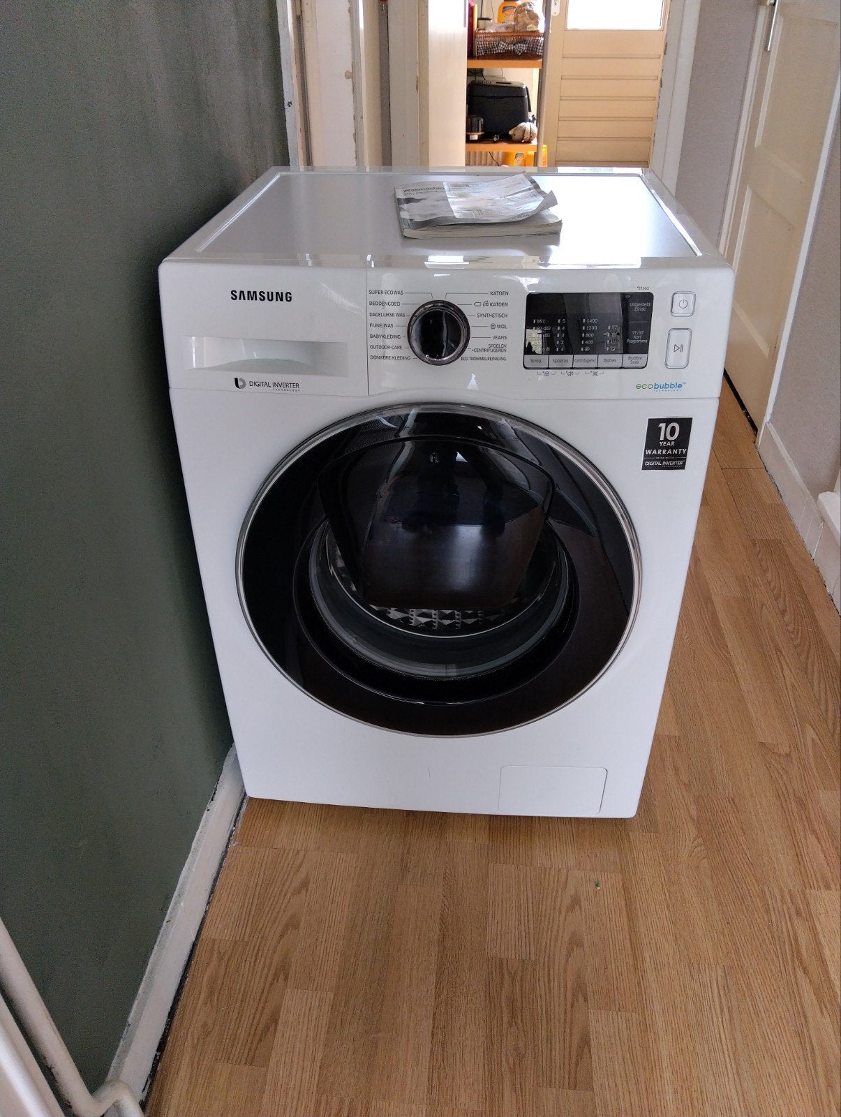 Samsung WW90K5400UW Wasmachine - 9kg, EcoBubble, A+++, Ophalen, 1200 tot 1600 toeren, 8 tot 10 kg, Handwasprogramma