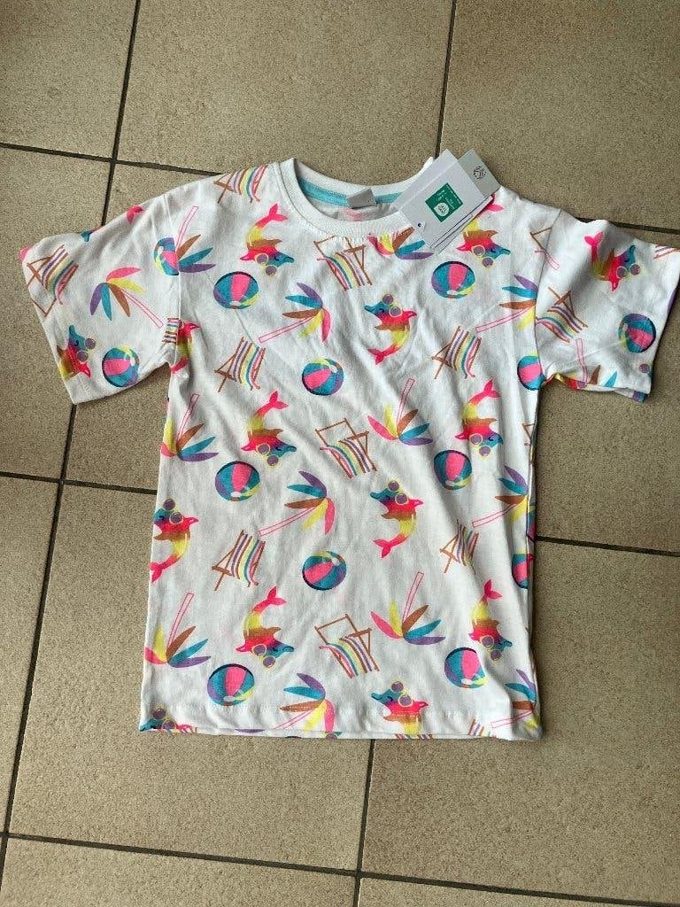 Nieuw zomer t shirt - Maat 128, Ophalen of Verzenden, Nieuw, Meisje, Shirt of Longsleeve