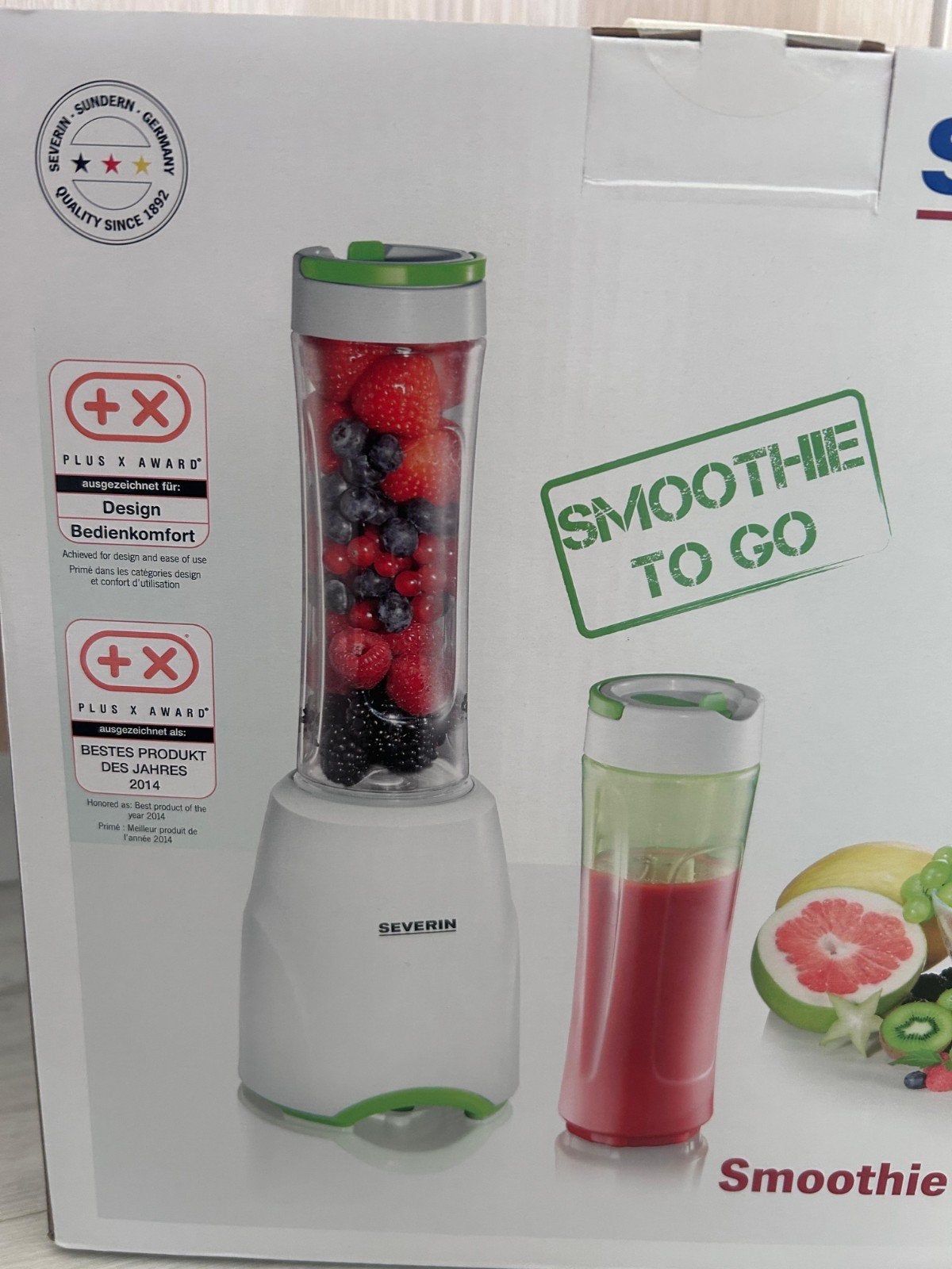 Severin Smoothie Mix & Go SM 3735 - Nieuw in doos, Witgoed en Apparatuur, Ophalen of Verzenden, Nieuw, Blender to go