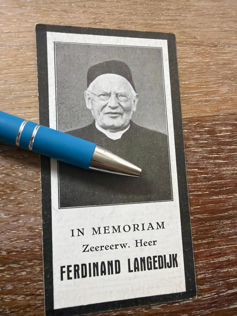 Langedijk Ferdinand Tjerkwerd 1935 Haarle priester Delden, Ophalen of Verzenden, Bidprentje