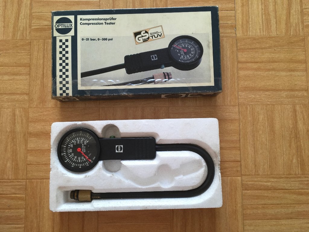 Optilux compressie tester, Ophalen