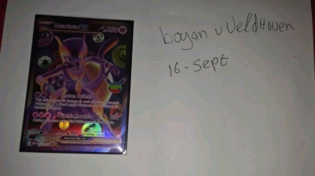 Mewtwo Ex 157/128 Futuristic Rare, Ophalen of Verzenden, Zo goed als nieuw