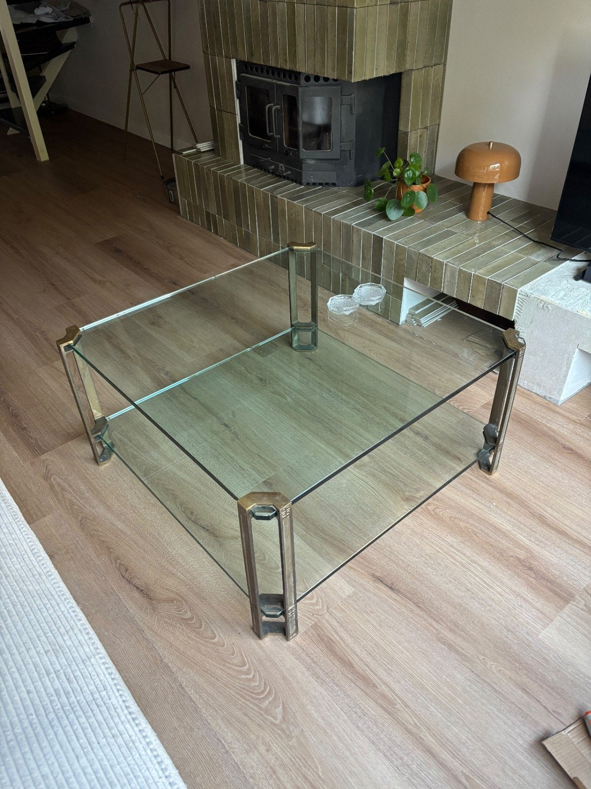 Glazen salontafel van Peter Ghyczy, 50 – 75, Gebruikt, 50 tot 100 cm, 50 tot 100 cm