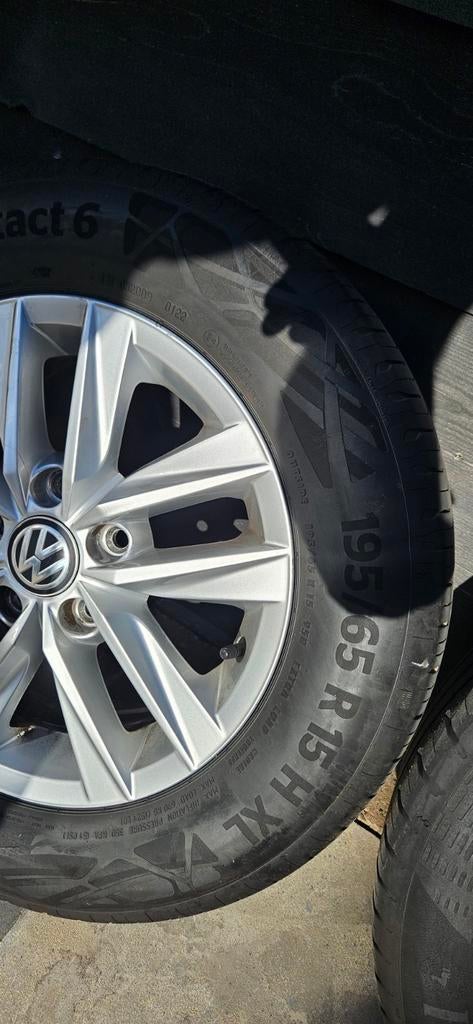 Orgineele vw caddy velgen 15 inch met goede banden, Ophalen