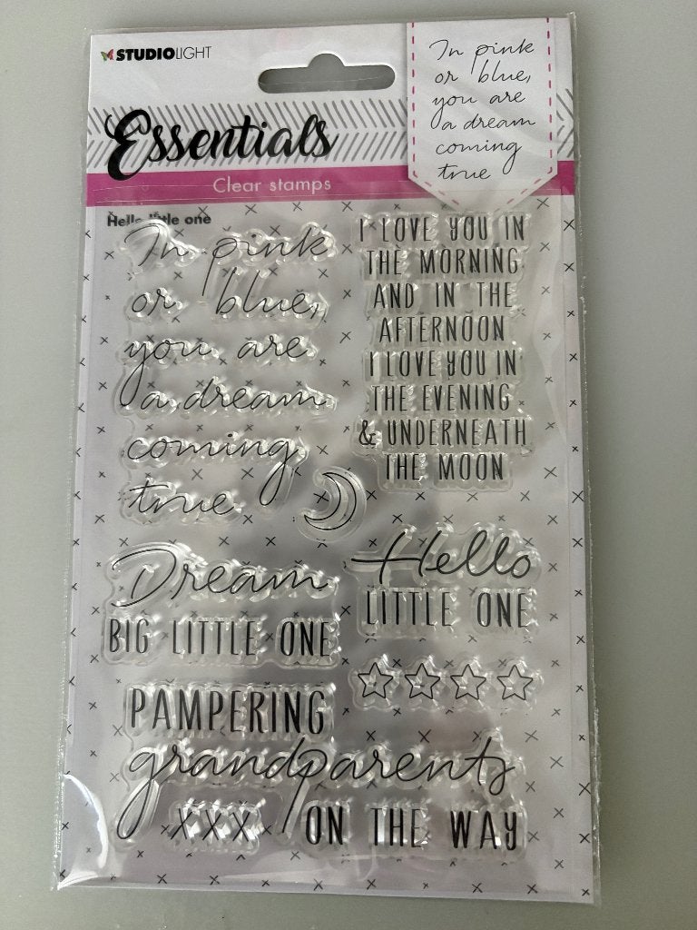 Studio light stempel set Hello Little one sl-es-stamp174, Verzenden, Nieuw, Clearstamp