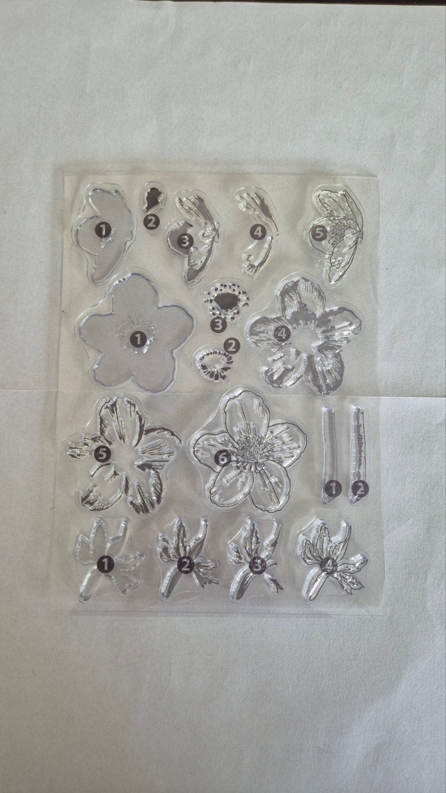 clear stamps 0,50 per stuk, Ophalen of Verzenden, Gebruikt, Clearstamp