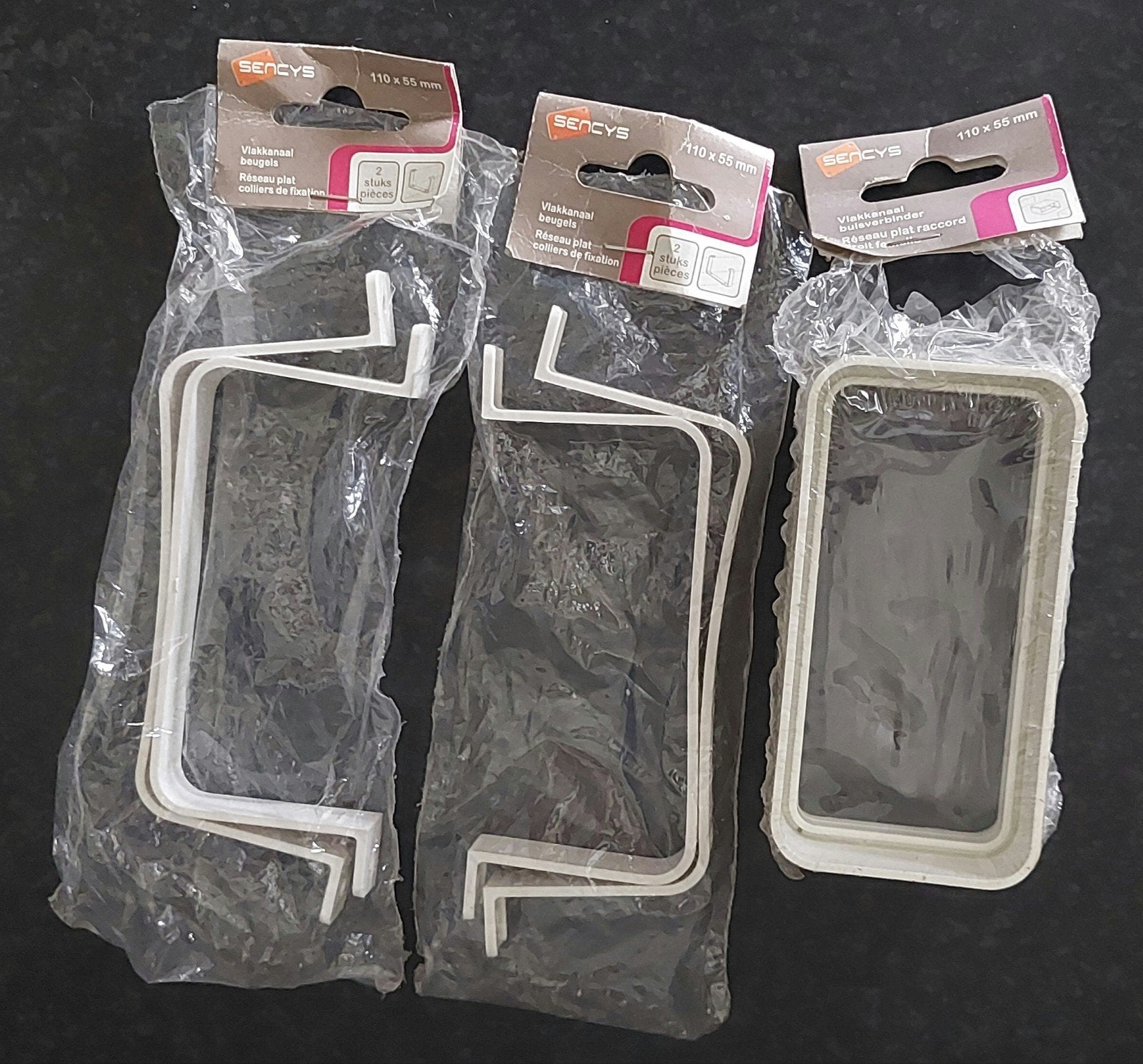 Sencys Vlakkanaal Buisverbinder en Beugels 110x55mm, Ophalen of Verzenden, Nieuw, Overige merken, Overige typen