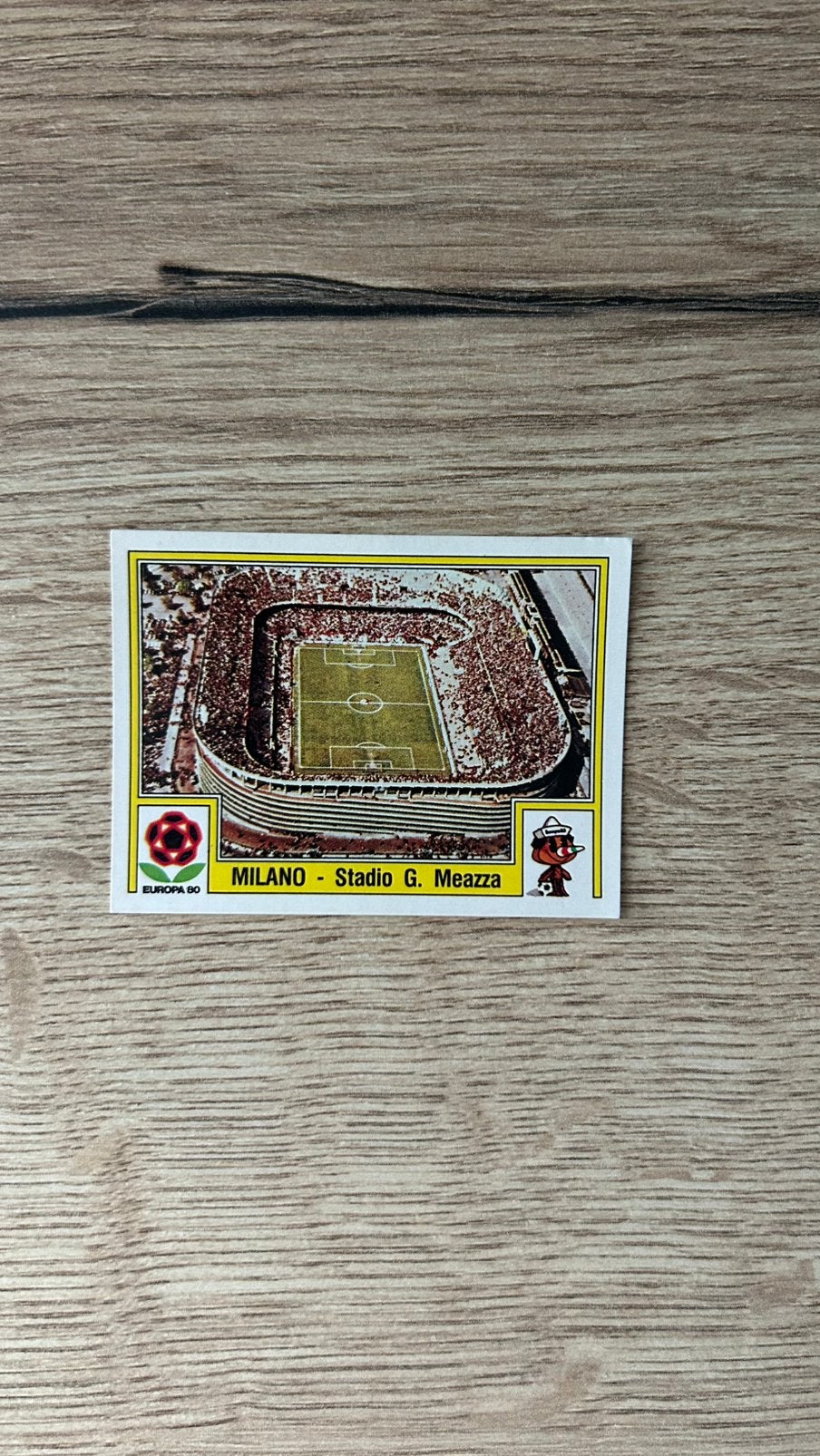 Panini Europa 80 plaatje Stadion G. Meazza EK 80, Verzenden, Zo goed als nieuw, Plaatje