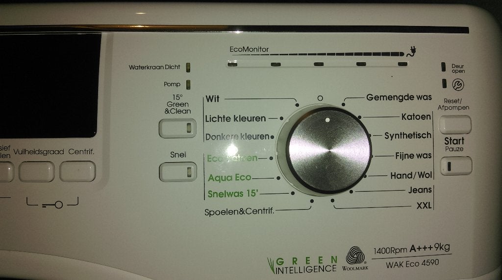 Bauknecht wasmachine WAK Eco 4590, 9kg met foutcode, Ophalen, Zo goed als nieuw