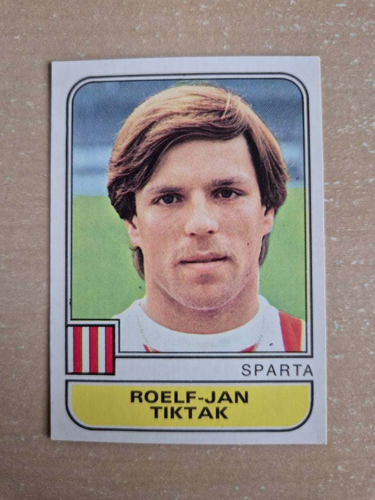 Panini Voetbal 82 Roelf-Jan Tiktak Sparta, Verzamelen, Ophalen of Verzenden, Zo goed als nieuw, Sparta, Poster, Plaatje of Sticker