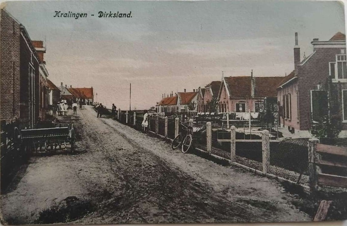 Kralingen - Dirksland (Zuid-Holland) uit 1920, Ophalen of Verzenden, Voor 1920, Gelopen, Zuid-Holland