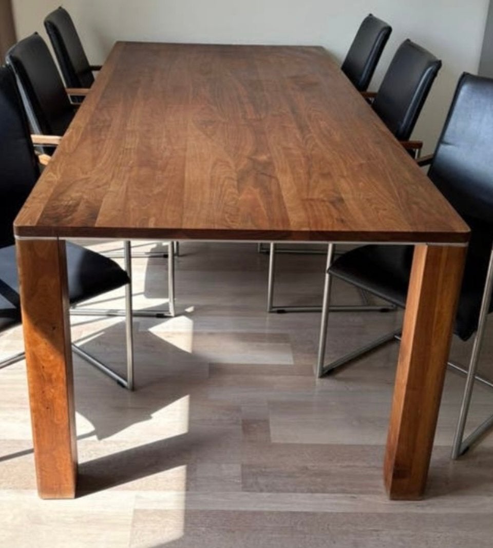 Eettafel kersenhout, Huis en Inrichting, Tafels | Eettafels, Ophalen, 200 cm of meer, 50 tot 100 cm, Zo goed als nieuw