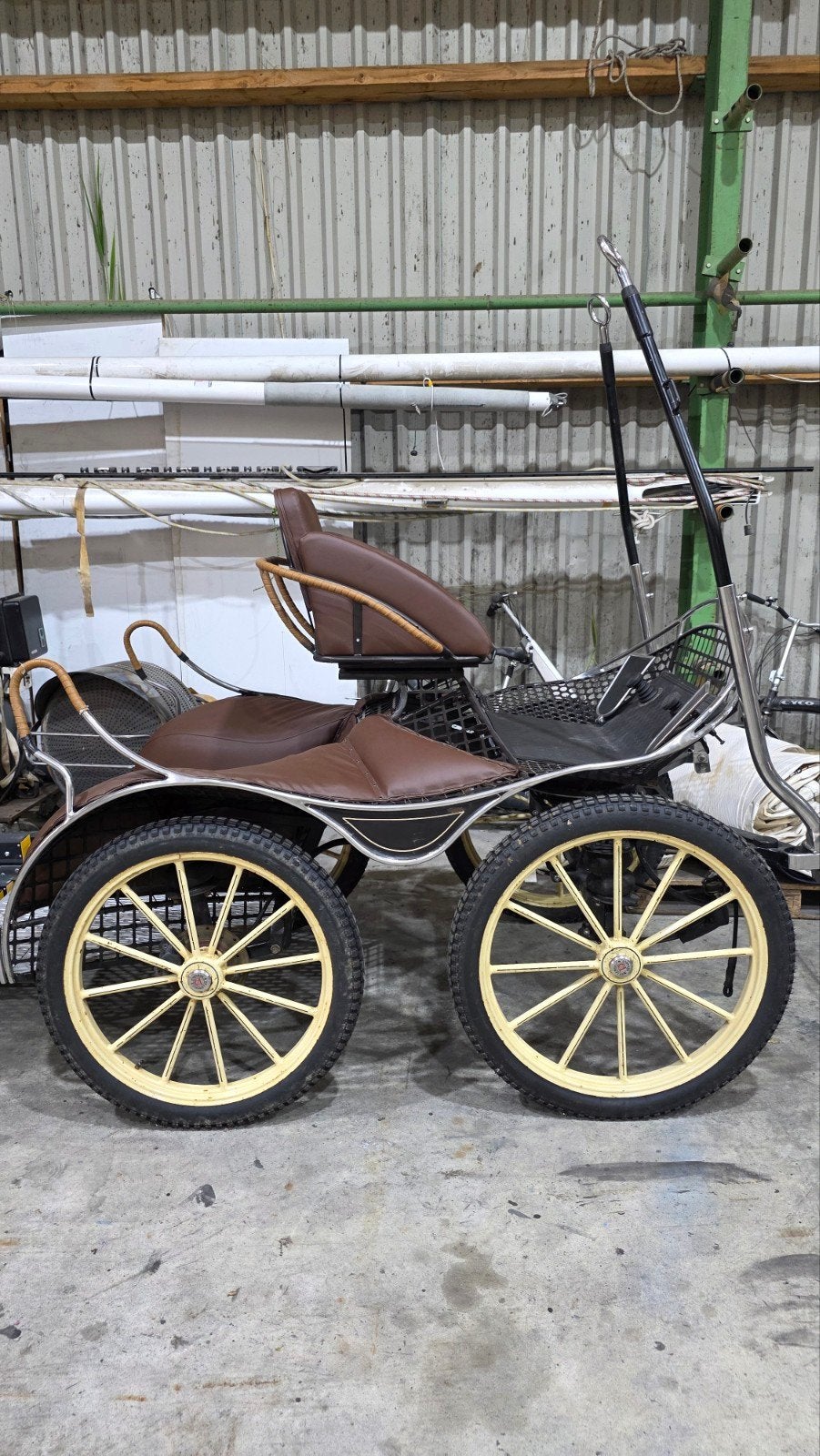 Zeer nette enkelspan Ergonomic marathonwagen/ menwagen 27/25, Dieren en Toebehoren, Paard