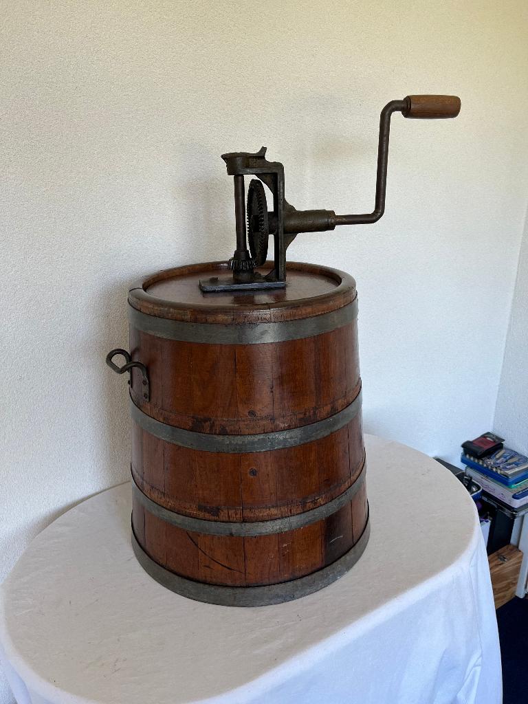 Oude Antieke Houten Karnton Boterkarnton Boterton Boter Ton, Ophalen of Verzenden