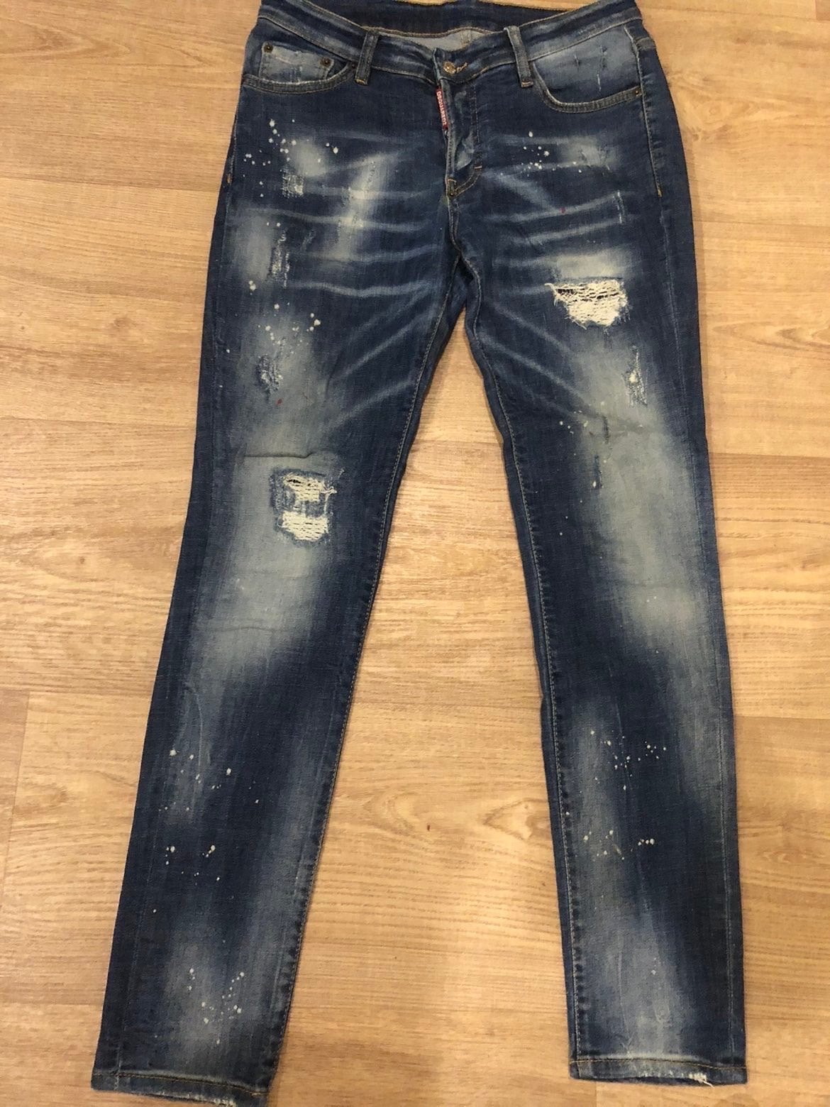 Dsquared2 Slim Jeans - Maat 48, Ophalen, Gedragen, Blauw, W33 - W34 (confectie 48/50)