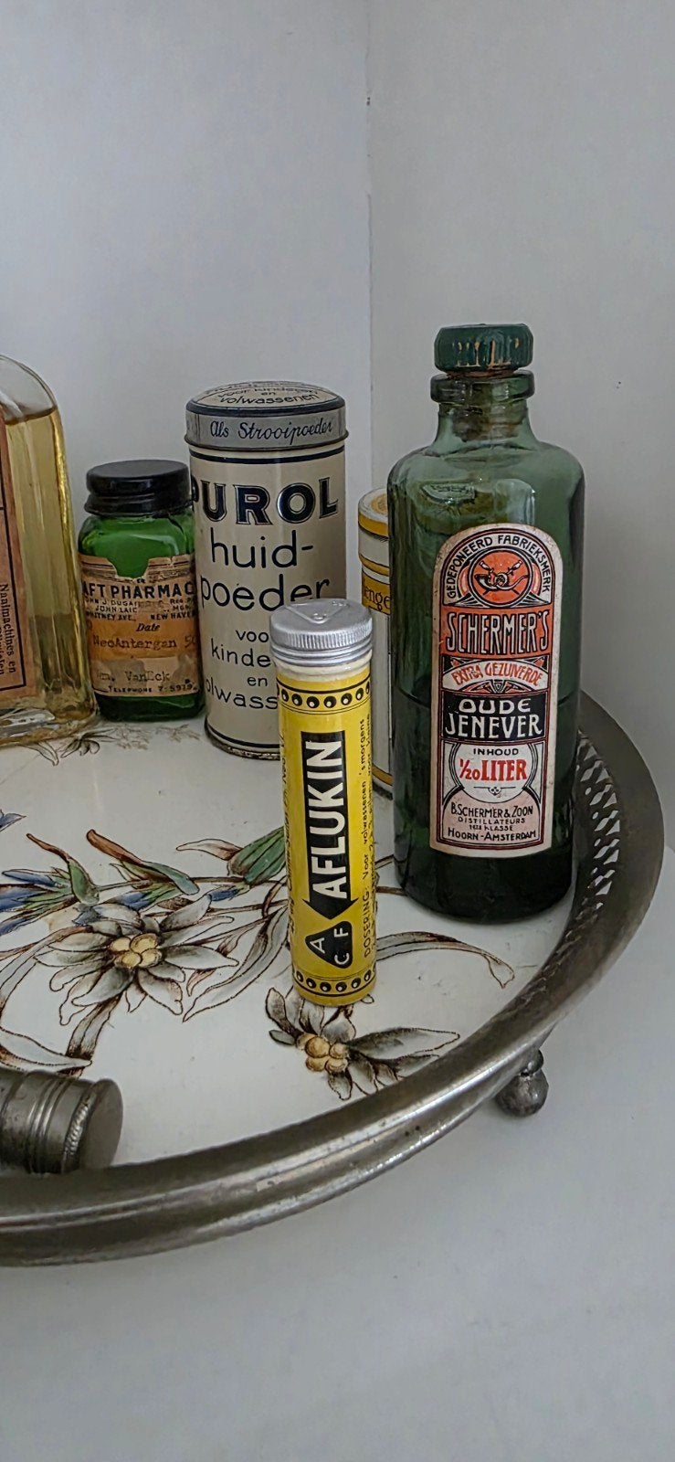antieke flesjes en busjes, Ophalen of Verzenden