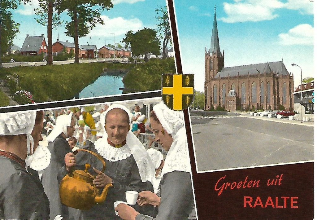 Raalte- -3-luik., Verzamelen, Ansichtkaarten | Nederland, Verzenden, 1960 tot 1980, Gelopen, Overijssel