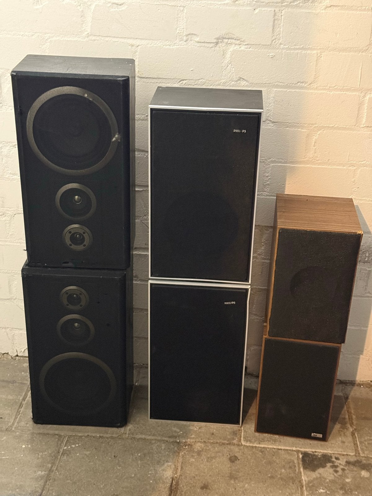 Vintage luidsprekers, Ophalen, Philips, Gebruikt, Speakerset
