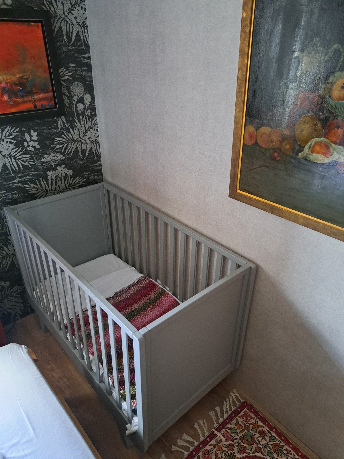Ledikant Lit Joli Mome 60x120 Grijs Laurette, Ophalen of Verzenden, Gebruikt, Ledikant