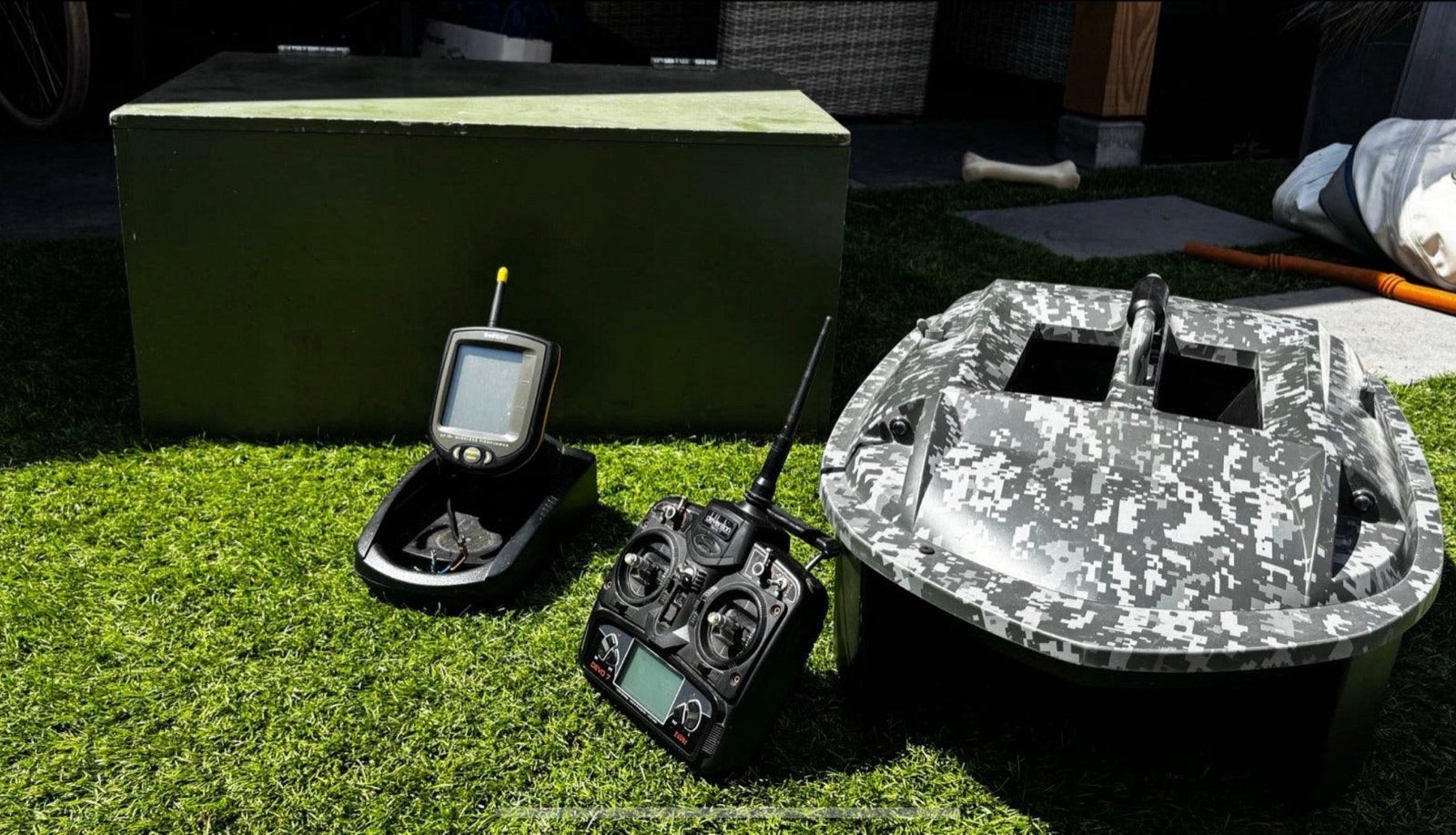 Nanotec GT2 voerboot met dieptemeter en accessoires, Ophalen, Gebruikt, Overige typen
